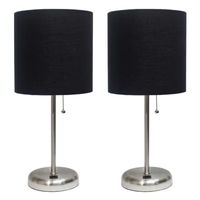 Stick Lamp with USB Charging Port Set of 2