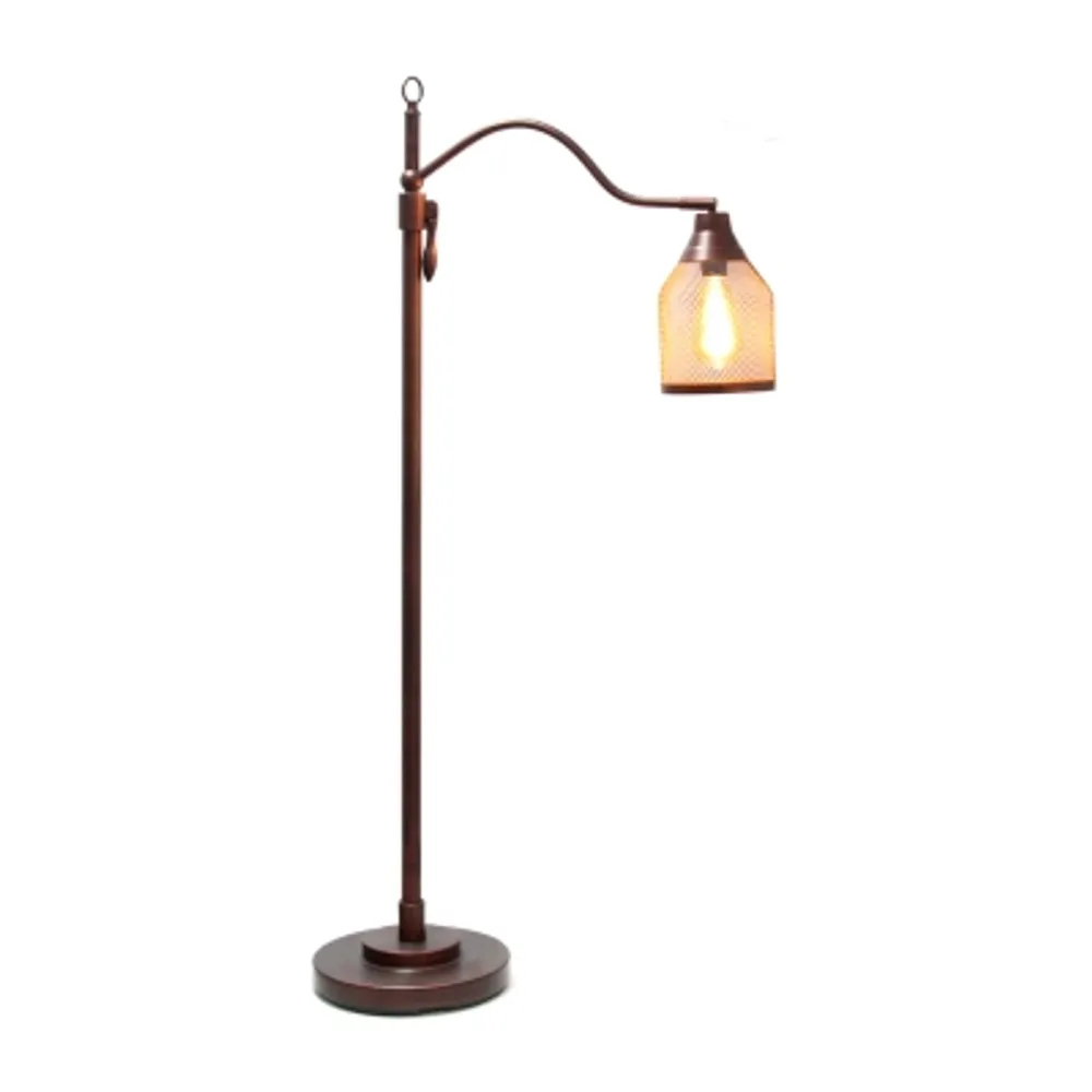 All the Rages Arched Metal Mesh Shade Floor Lamp