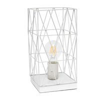 All the Rages Black Geometric Table Lamp