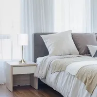 All the Rages Brushed Nickel Tapered With Black Shade Table Lamp