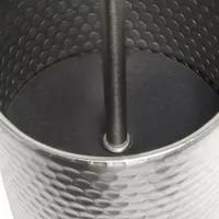 All the Rages Black And White Hammered Usb Table Lamp