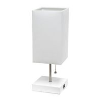 All the Rages Brushed Nickel And Brass Petite Stick Table Lamp