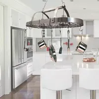 All the Rages Nickel Pot Rack Pendant Lights