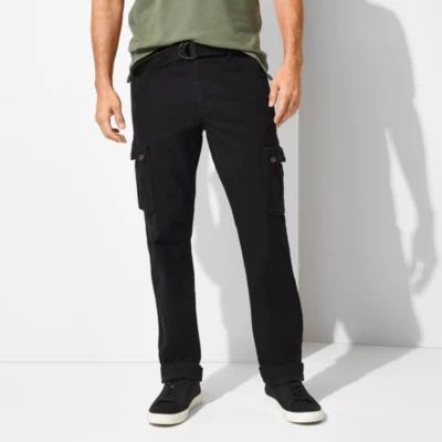 St. John's Bay Belted Mens Straight Fit Cargo Pant