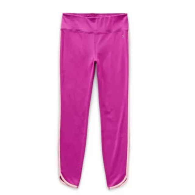 adidas Big Girls Mid Rise Full Length Leggings, Color: Crew Blue - JCPenney