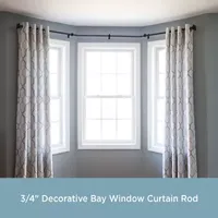 Kenney Mission Decorative Bay Window Curtain Rod