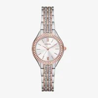 Geneva Ladies Womens Crystal Accent Silver Tone Bracelet Watch Fmdjm253