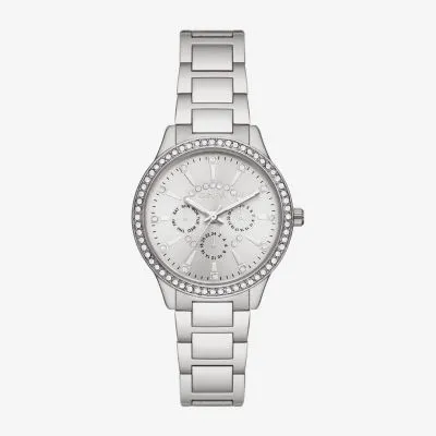 Geneva Womens Crystal Accent Silver Tone Bracelet Watch Fmdjm255