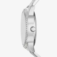 Geneva Womens Crystal Accent Silver Tone Bracelet Watch Fmdjm255