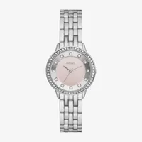 Geneva Ladies Womens Crystal Accent Silver Tone Bracelet Watch Fmdjm256