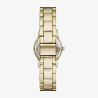 Geneva Womens Crystal Accent Gold Tone Bracelet Watch Fmdjm258