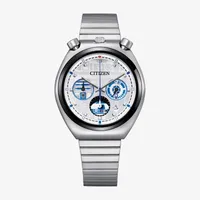 Citizen Star Wars Mens Chronograph Silver Tone Stainless Steel Bracelet Watch An3666-51a