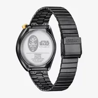 Citizen Star Wars Mens Chronograph Black Stainless Steel Bracelet Watch An3668-55w