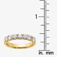 True Light 4MM 1 1/ CT. T.W. Lab Created White Moissanite 14K Gold Band