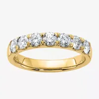 True Light 4MM 1 1/ CT. T.W. Lab Created White Moissanite 14K Gold Band