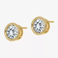 True Light 3 1/4 CT. T.W. Lab Created White Moissanite 14K Gold 10.7mm Stud Earrings