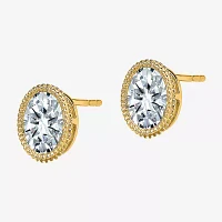 True Light 1 5/8 CT. T.W. Lab Created White Moissanite 14K Gold 8.9mm Stud Earrings