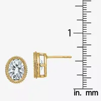 True Light 2 /4 CT. T.W. Lab Created White Moissanite 14K Gold 10.2mm Stud Earrings