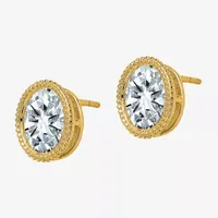 True Light 2 /4 CT. T.W. Lab Created White Moissanite 14K Gold 10.2mm Stud Earrings