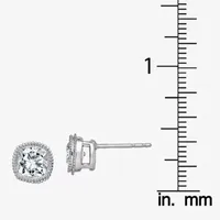 True Light 1 1/8 CT. T.W. Lab Created White Moissanite 14K White Gold 7mm Stud Earrings