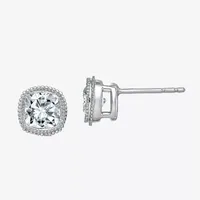 True Light 1 1/8 CT. T.W. Lab Created White Moissanite 14K White Gold 7mm Stud Earrings