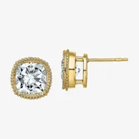 True Light 3 CT. T.W. Lab Created White Moissanite 14K Gold 9.5mm Stud Earrings