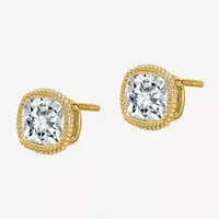 True Light 3 CT. T.W. Lab Created White Moissanite 14K Gold 9.5mm Stud Earrings