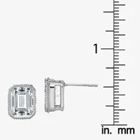 True Light 3 CT. T.W. Lab Created White Moissanite 14K White Gold 10.1mm Stud Earrings