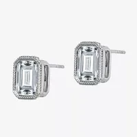 True Light 3 CT. T.W. Lab Created White Moissanite 14K White Gold 10.1mm Stud Earrings