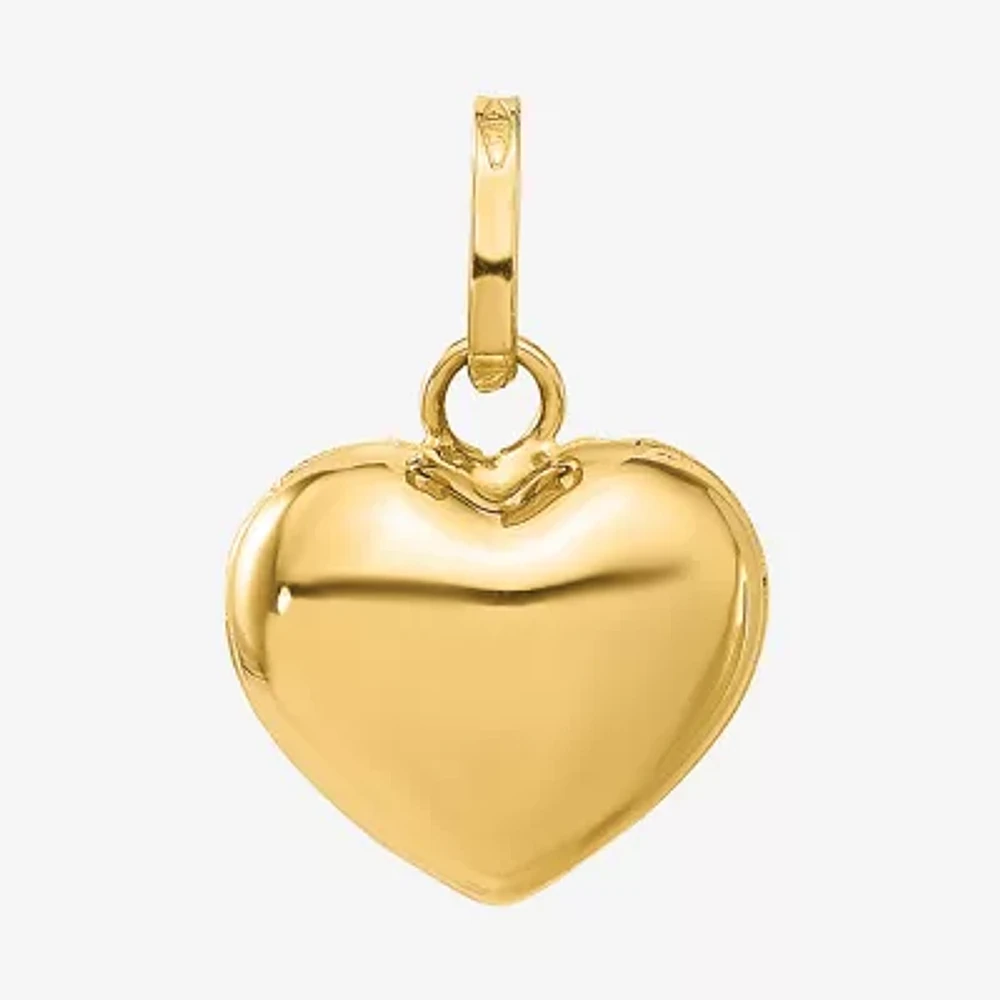 Womens 14K Gold Heart Pendant