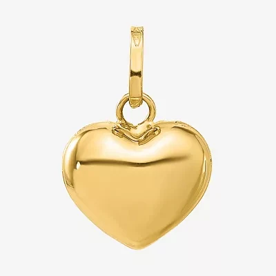 Womens 14K Gold Heart Pendant