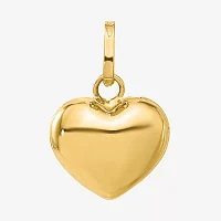 Womens 14K Gold Heart Pendant