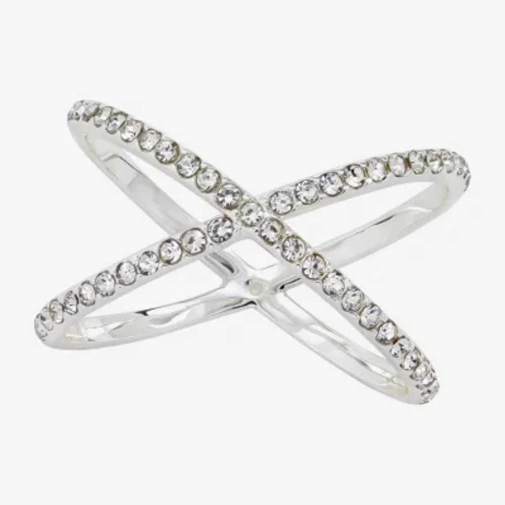 Sparkle Allure Crystal Pure Silver Over Brass Band