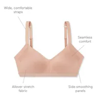 Warners®  Easy Does It® Underarm-Smoothing with Seamless Stretch Wireless Lightly Lined Comfort Bra RM3911A