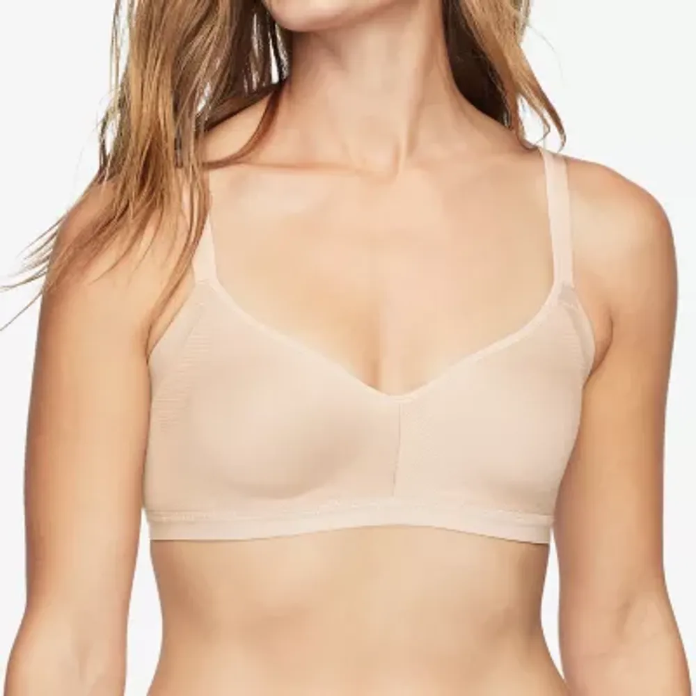 Warners Womens No Side Effects Underarm-Smoothing Underwire Lightly Lined  Convertible T-Shirt Bra RB5781A
