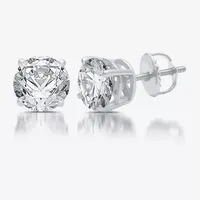 Everstar (G / Vs2) 2 CT. T.W. Lab Grown White Diamond 14K Gold 6.3mm Round Stud Earrings