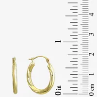 14K Gold 18mm Hoop Earrings