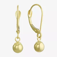 14K Gold Ball Drop Earrings