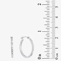 14K Gold Square-Cut Hoop Earrings