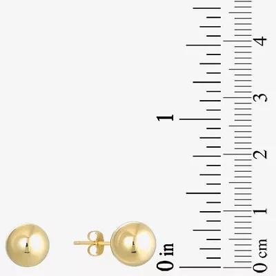 14K Gold Ball Stud Earrings