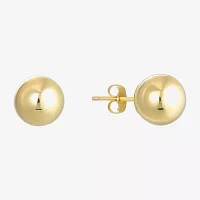 14K Gold Ball Stud Earrings