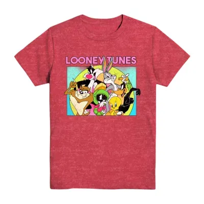 Little & Big Boys Crew Neck Short Sleeve Looney Tunes Graphic T-Shirt