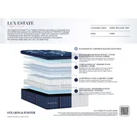 Stearns & Foster® Lux Estate Firm Euro Pillow Top - Mattress + Box Spring