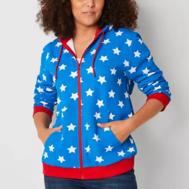 Hope u0026 Wonder Unisex Adult Long Sleeve Zipper Americana Hoodie | Westland  Mall