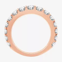 (G / Si1-Si2) 2 CT. T.W. Lab Grown White Diamond 10K Rose Gold Wedding Band