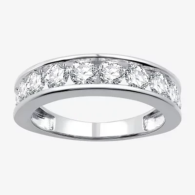 (G / Si1-Si2) 1 1/2 CT. T.W. Lab Grown White Diamond 10K Gold Wedding Band