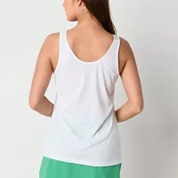 Reebok Womens Round Neck Sleeveless Tank Top