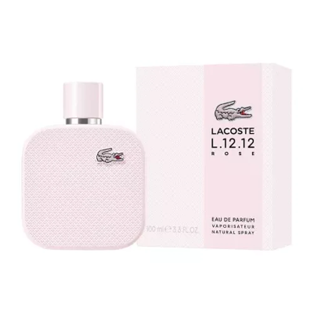 Lacoste L.12.12 Rose Eau De Parfum, 3.4 Oz