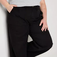 a.n.a-Plus Cotton Tencel Utility Relaxed Fit Wide Leg Trouser