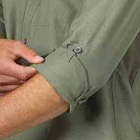 Wrangler All Terrain Gear Mens Regular Fit Long Sleeve Button-Down Shirt